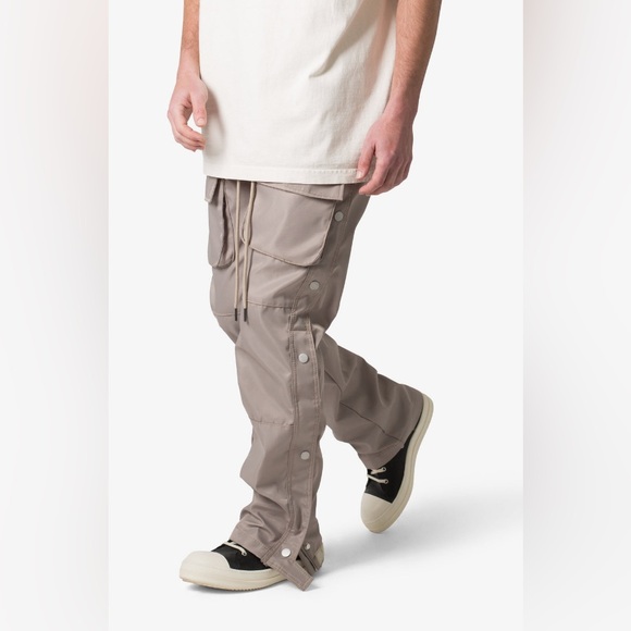 MNML SNAP FRONT CARGO PANTS GREY